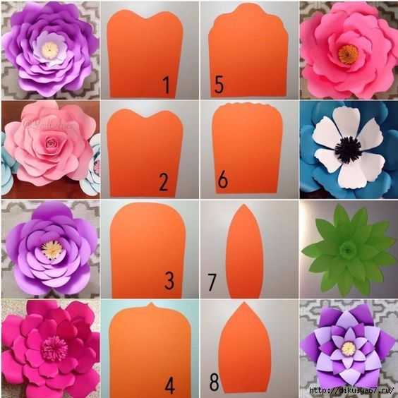 Топ 16 способов сделать цветы из гофрированной бумаги своими руками