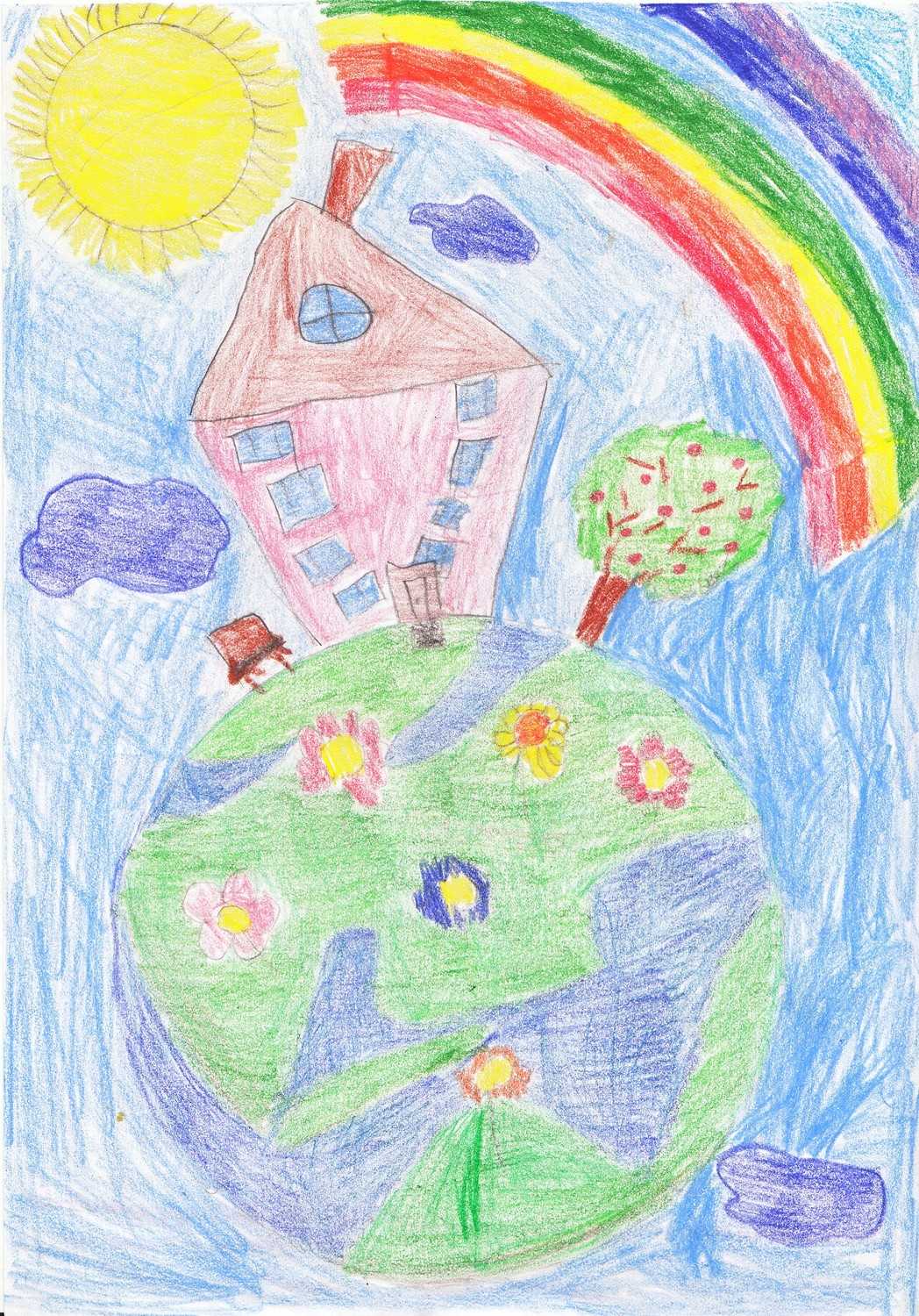 Рисунок на тему Цветущая Планета