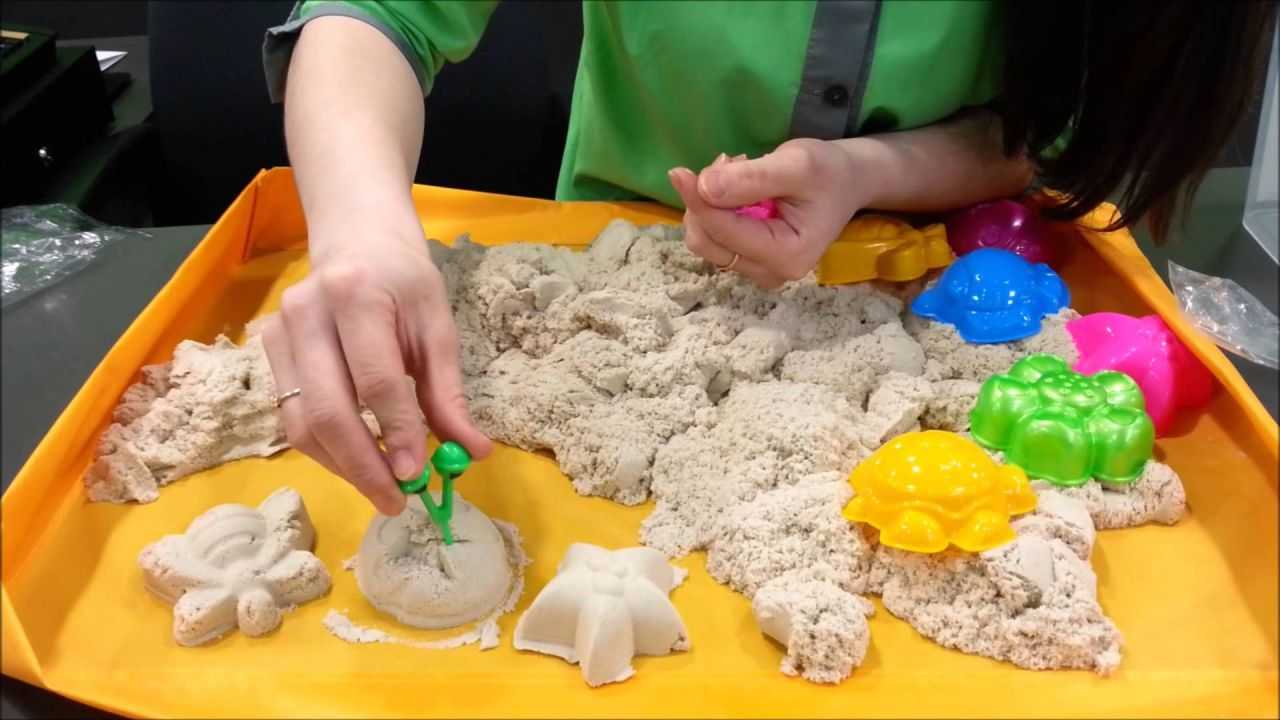 Как делается кинетический песок