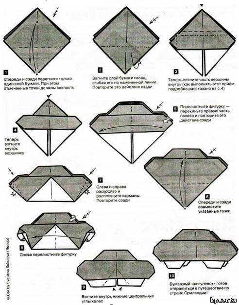Оригами танк из бумаги: подробная пошаговая инструкция и видеоматериалы