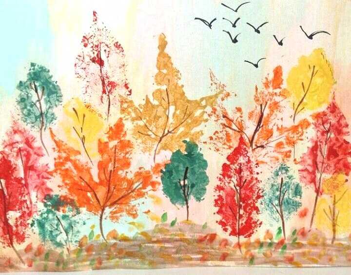 Картины осень (55 способов нарисовать осенний пейзаж). | семейная кучка