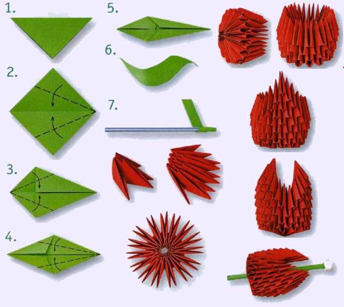 Пошаговая инструкция модульного оригами для начинающих