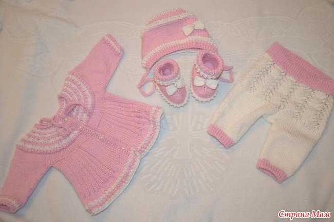 Комплект новорожденной принцессе на выписку - вязание для детей - страна мам