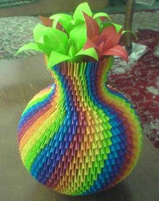 Оригами ваза: пошаговые инструкции по сборке и схема создания вазы