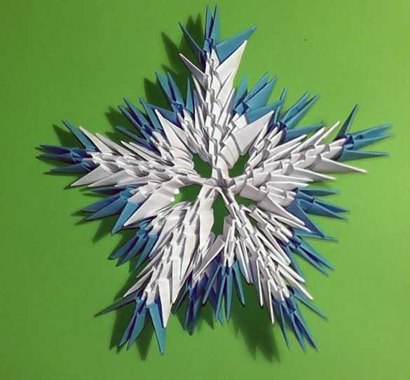 Делаем бумажные снежинки в технике оригами к новому году