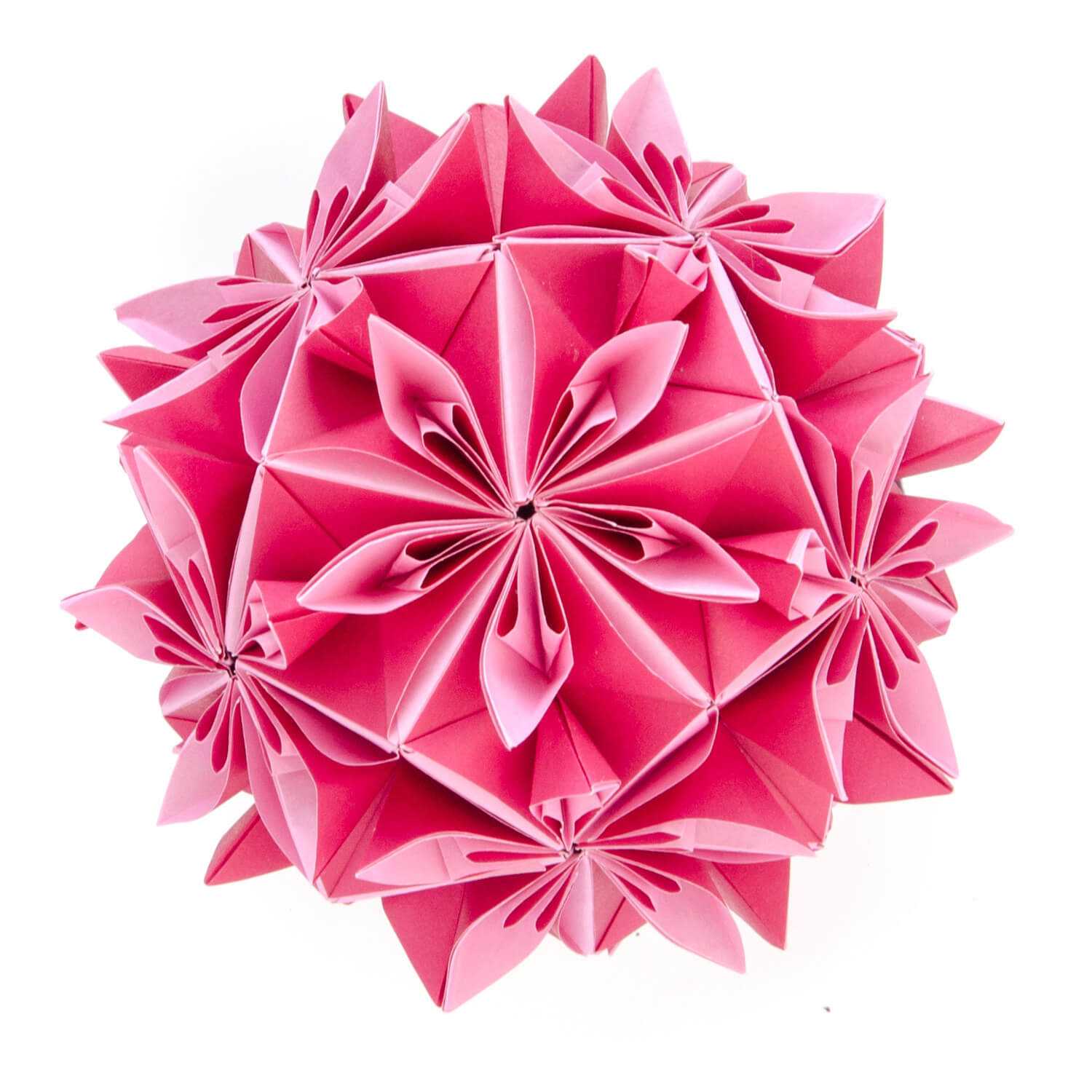 Кусудама для начинающих: пошаговые схемы изготовления шаров из бумаги, техника создания волшебных шаров оригами поэтапно