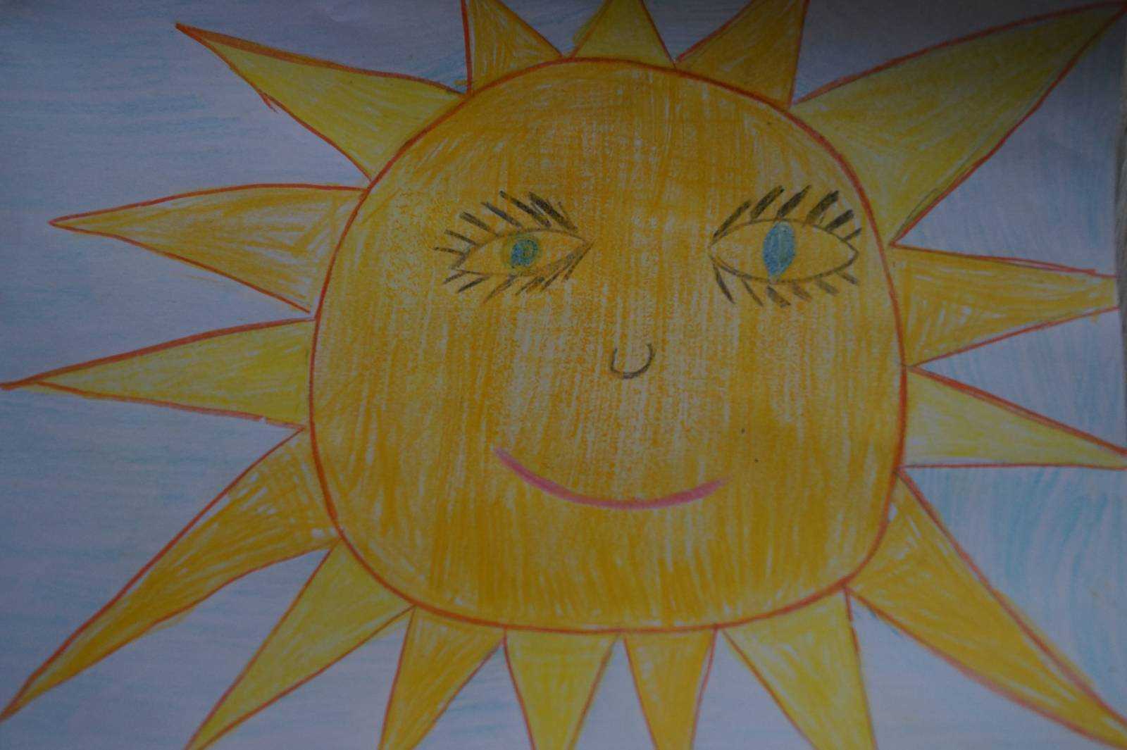 «лучики солнышка». рисование цветными карандашами. воспитателям детских садов, школьным учителям и педагогам - маам.ру