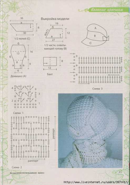 Схемы и описания для вязания спицами шапок с ушками для детей и взрослых