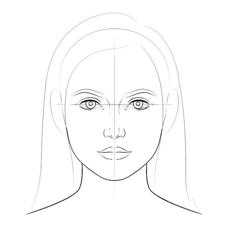 Как нарисовать портрет: лицо девушки карандашом поэтапно для начинающих