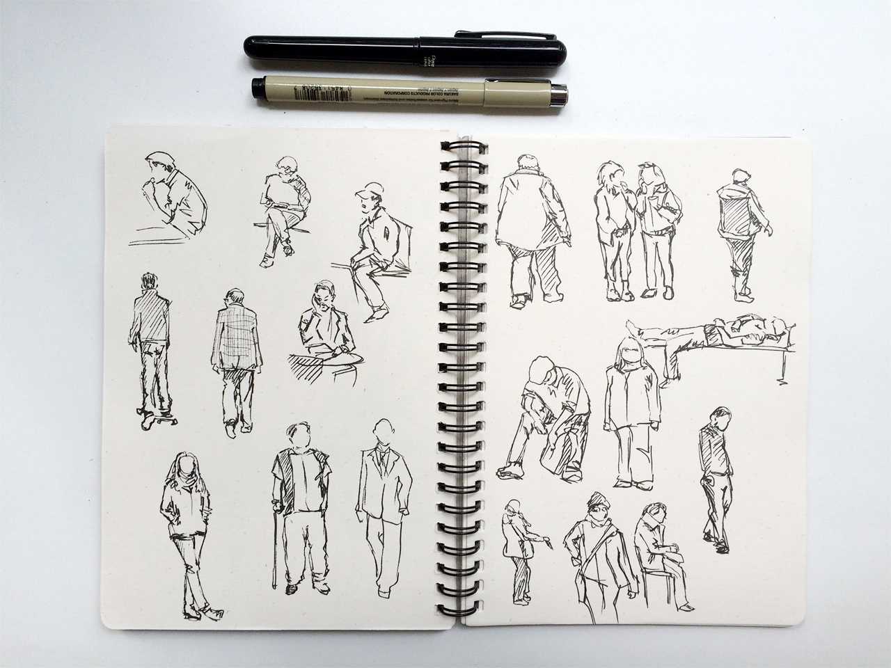 Sketchbook рисуем человека