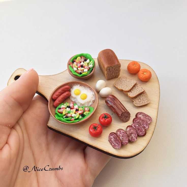 Как сделать из пластилина еду для кукол — поделки для детей