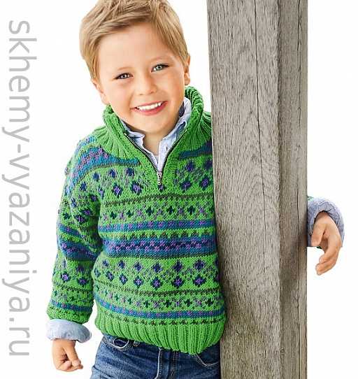 Вязаная кофта-пальто для мальчика спицами - вязание для детей - страна мам
