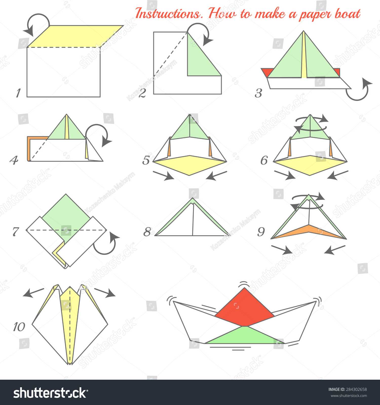 6 лучших схем бумажных корабликов - поделки из бумаги