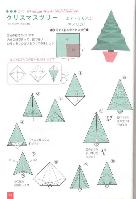 Елочка оригами из бумаги — простые инструкции чтобы сделать елочку своими руками +фото и видео!
