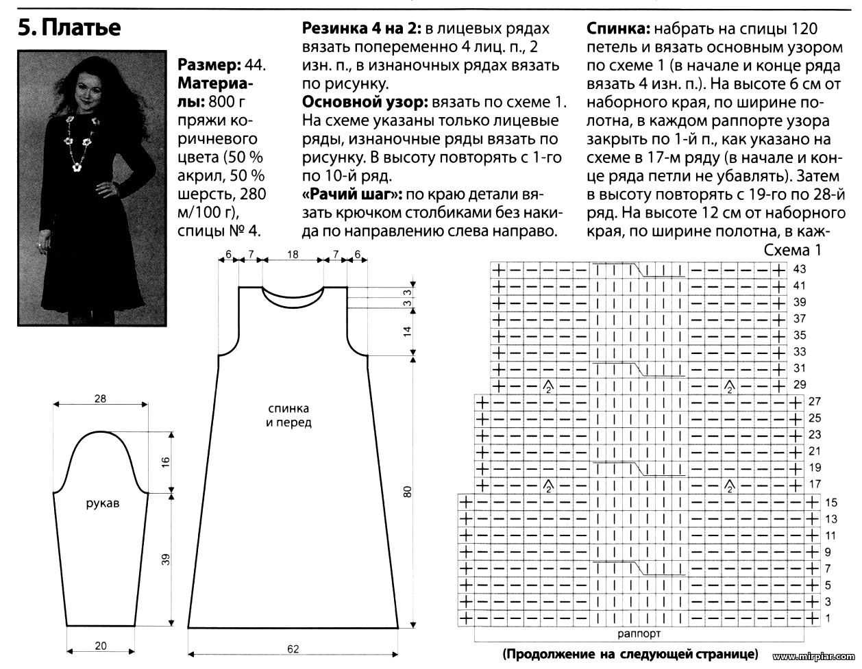 Ажурное платье крючком для девочки и женщины: схемы и описание вязания