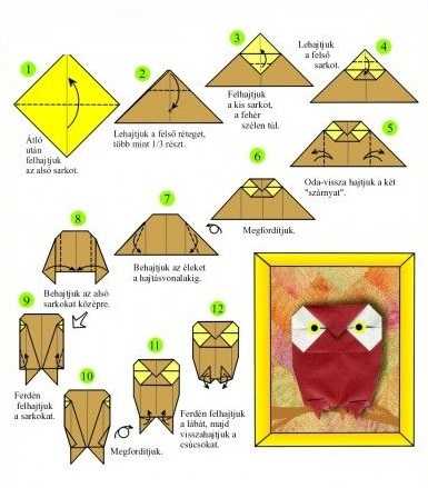 Совята. 8 разных схем. модульное оригами. | страна мастеров