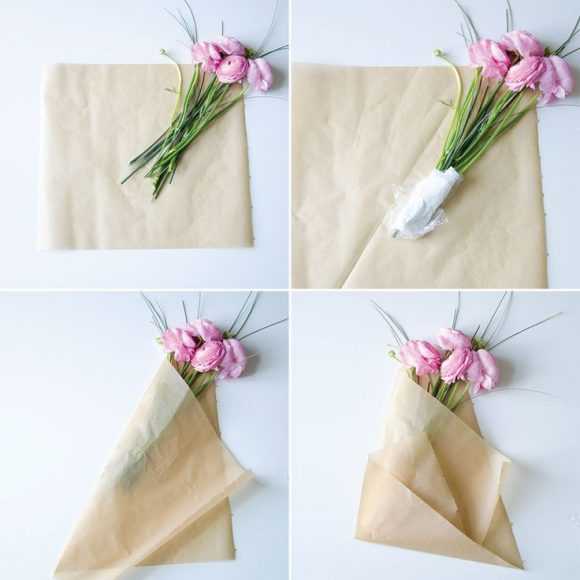 Мастер класс, как красиво завернуть цветы в бумагу и пленку своими руками