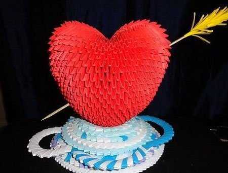 Сердце из бумаги оригами: изготовление и сборка красивой бумажной поделки (165 фото и видео)
