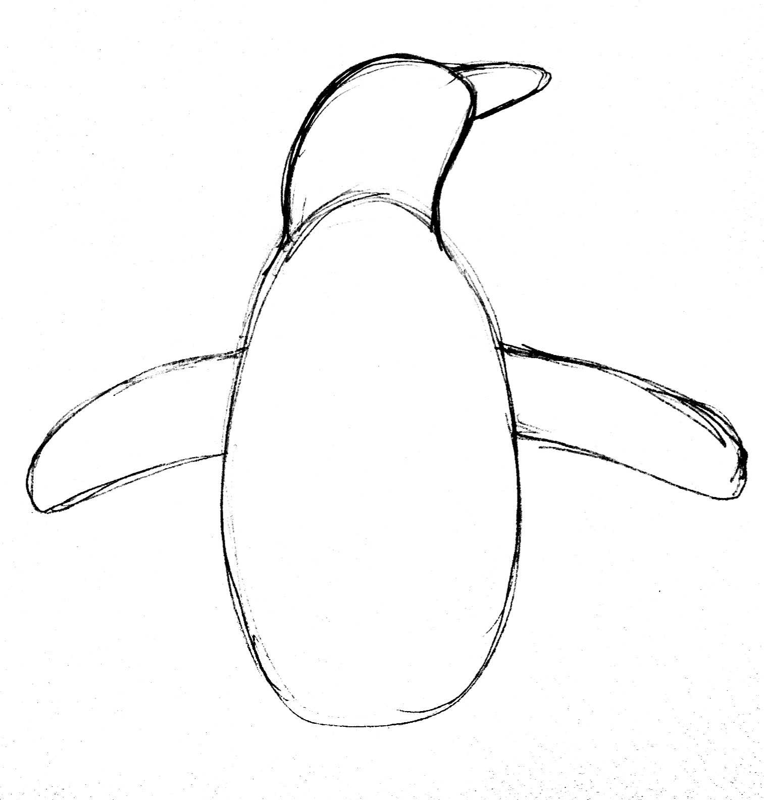 Как нарисовать пингвина | рисунок пингвина карандашом поэтапно
