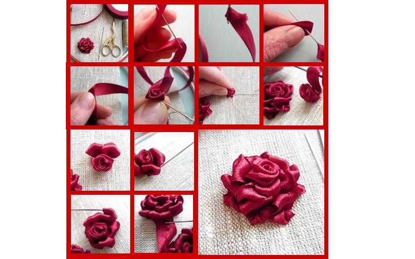 Клематис, роза, ромашка, фиалка и фуксия: мастер-класс по их вышивке лентами | крестик