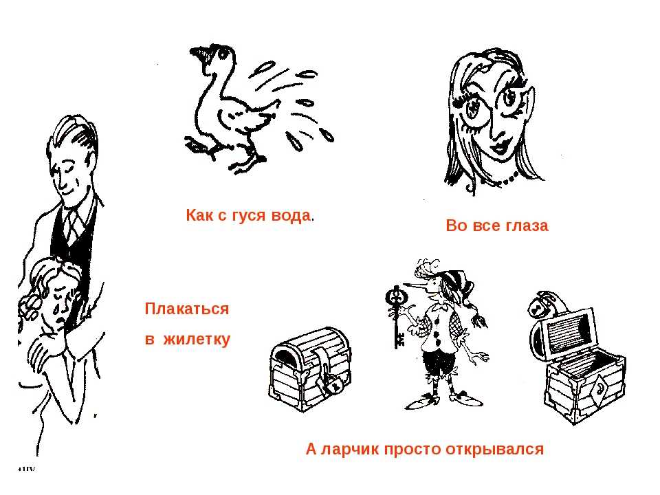 Рисунок по русскому языку фразеологизмы