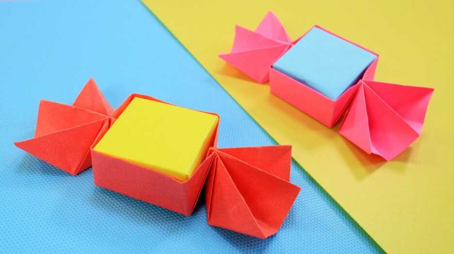 Делаем конфетницу-оригами из бумаги своими руками