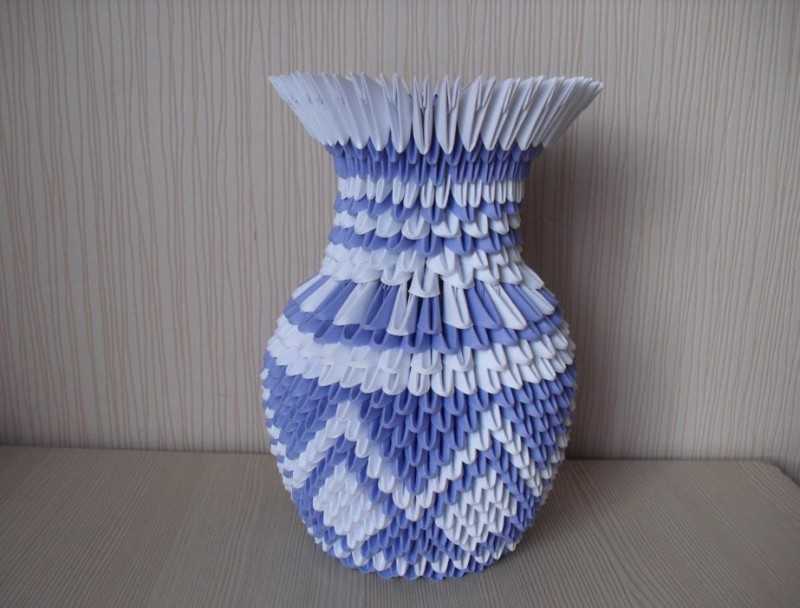 Оригами ваза: лучшие схемы сборки для начинающих и особенности их применения в дизайне интерьера (100 фотографий)
