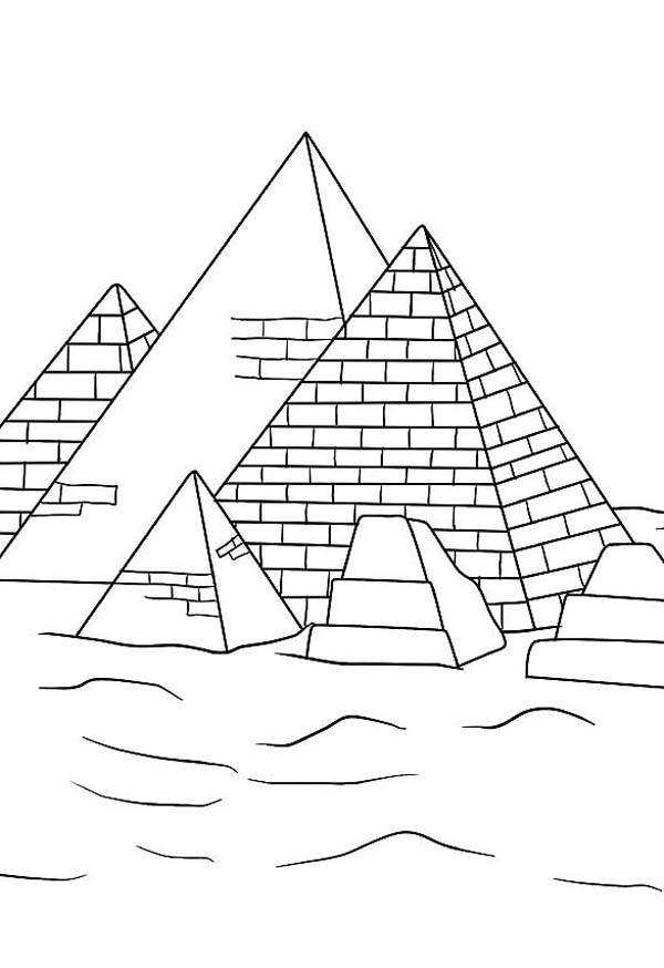 Как нарисовать пирамиды хеопса карандашом поэтапно