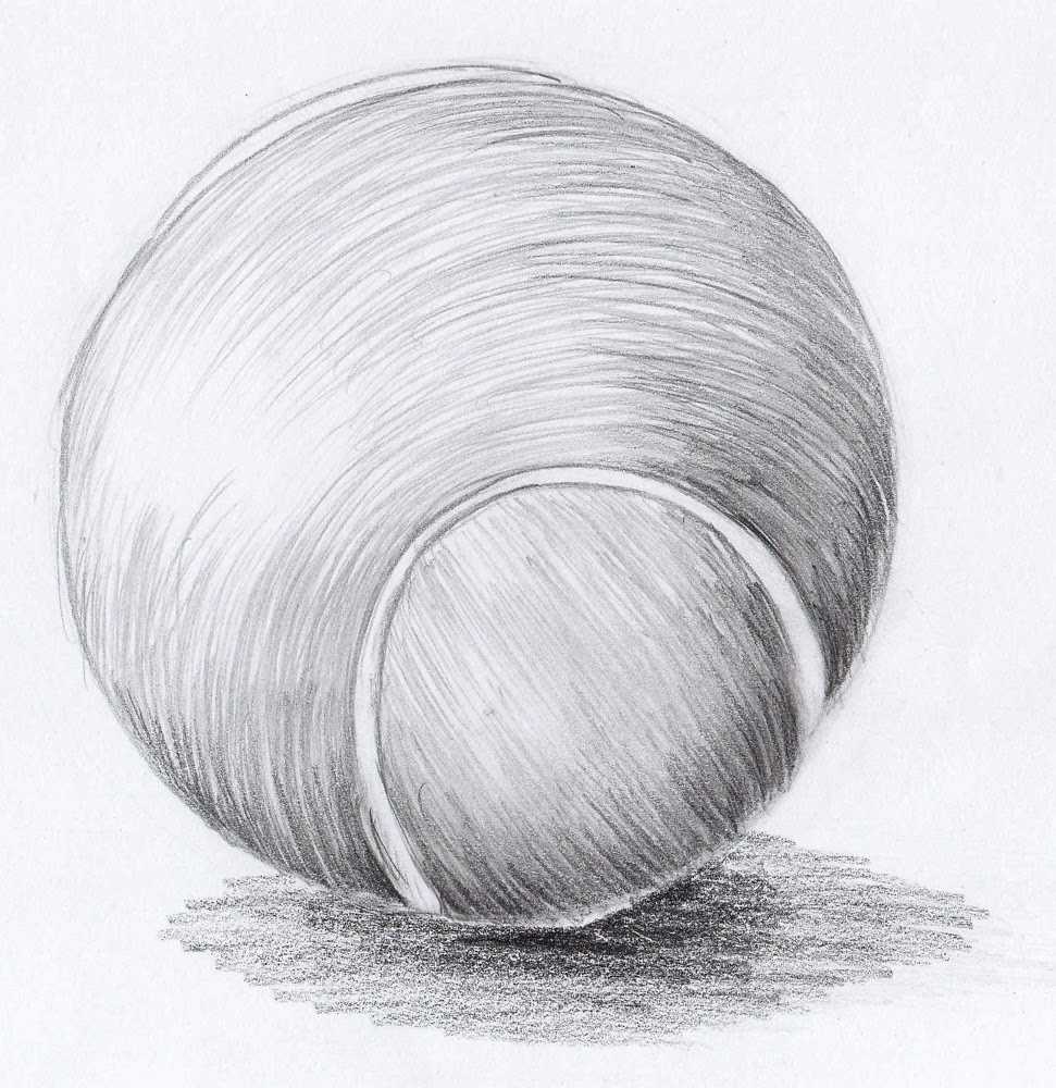 Как рисовать шар карандашом поэтапно академический рисунок объемно