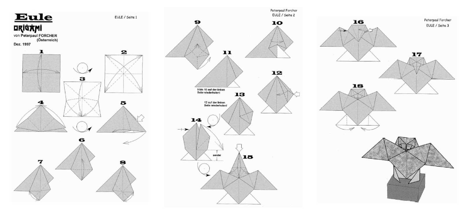 Модульное оригами сова | dodim