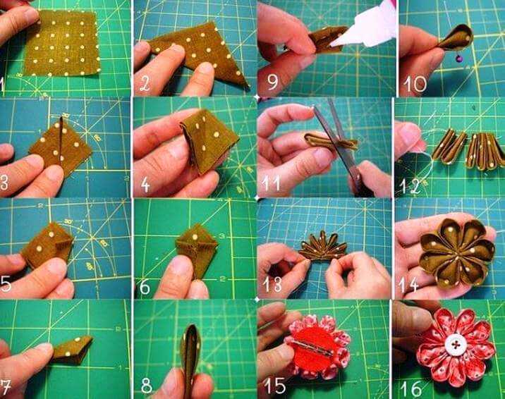 Как делать простые, французские и колониальные узелки в вышивке лентами