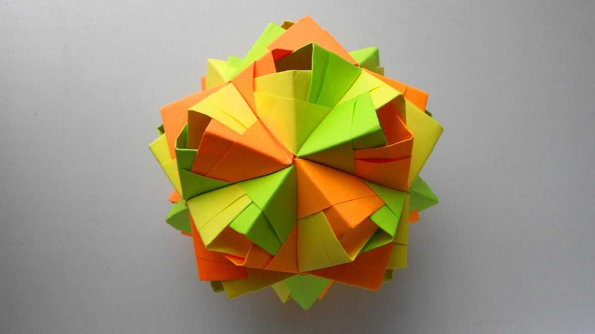 Чтобы научиться делать разные фигурки в технике объемное оригами кусудама понадобится желание терпение и умение пользоваться предложенными схематическими изображениями