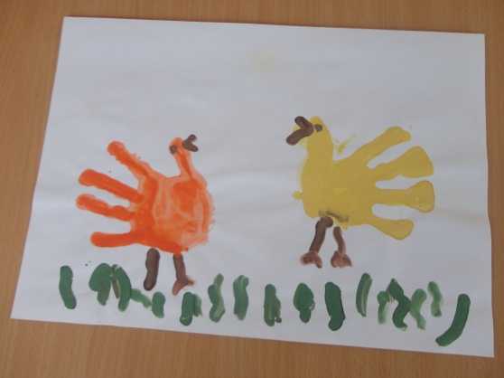 Конспект занятия для детей 2–3 лет «рисуем осень пальчиками»