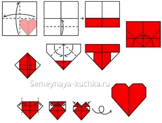 Как сделать сердце-оригами