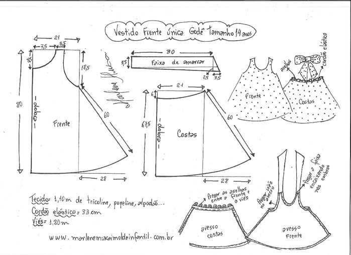 Выкройка платья для девочки 11 лет: построение и моделирование, пошив, видео мк, 5 моделей