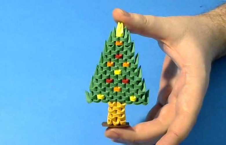 Модульное оригами елка: как сделать своими руками примеры фото схемы