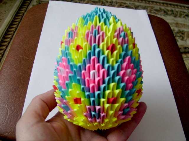 Модульное оригами «пасхальное яйцо»
