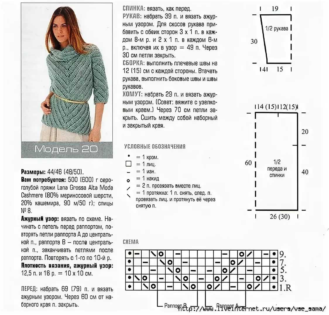 Мужской свитер спицами, 33 модели со схемами и описанием,  вязание для мужчин