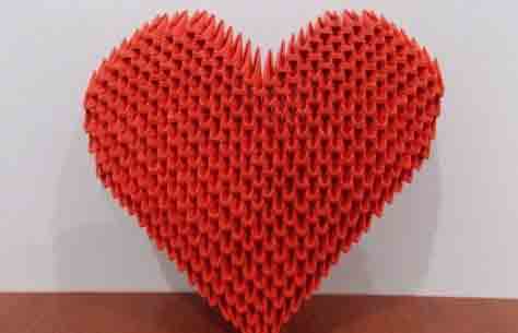 Подарки на день влюбленных: модульное оригами сердце мастер класс