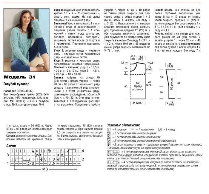 Вязание из мохера, 26 моделей с описанием и схемами вязания,  вязание для женщин