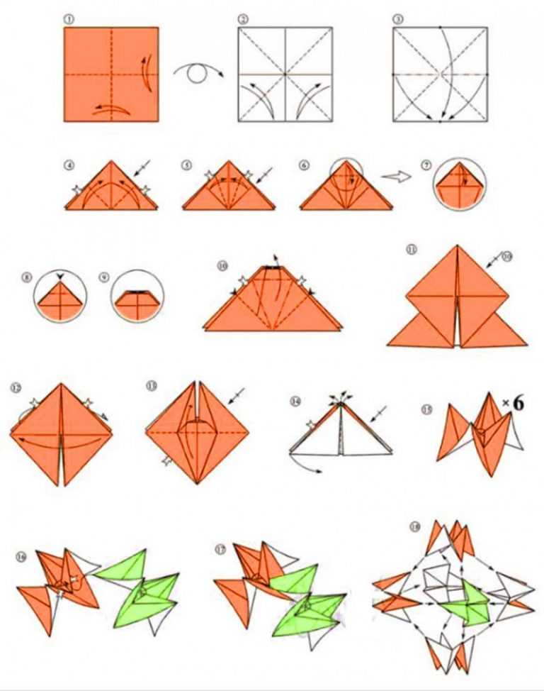 Пошаговые инструкции поделок из модулей оригами
