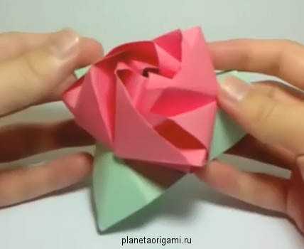 Оригами из бумаги роза куб. мастер-класс по оригами: роза-куб трансформер - все о моде