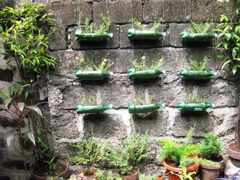 Поделки из пластиковых бутылок своими руками - пошаговая инструкция по использованию при оформлении сада