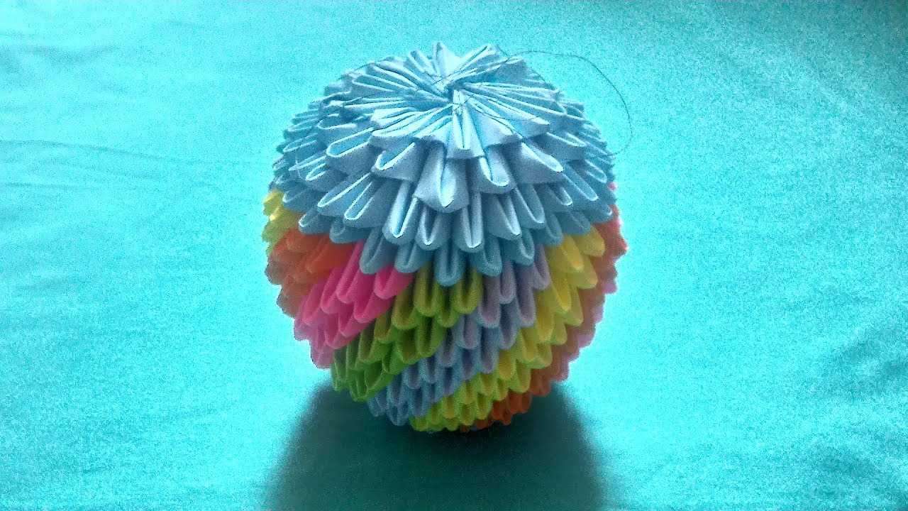 Делаем новогодние шары в технике оригами: мастер-классы