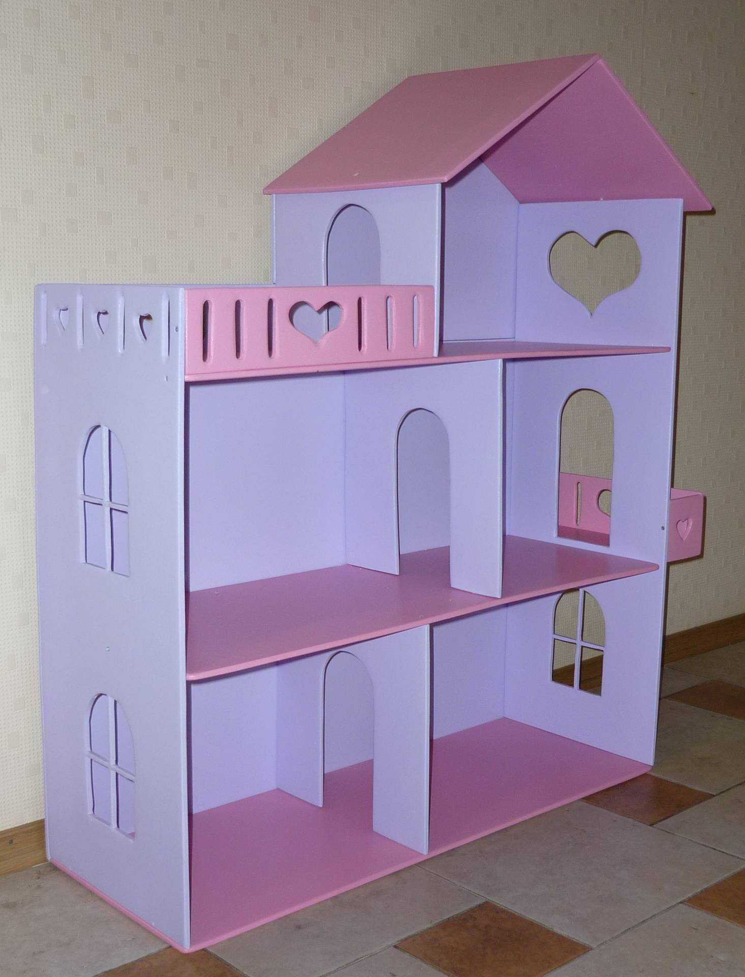 Кукольный домик своими руками - 70 фото идей домиков из фанеры, картона, дерева