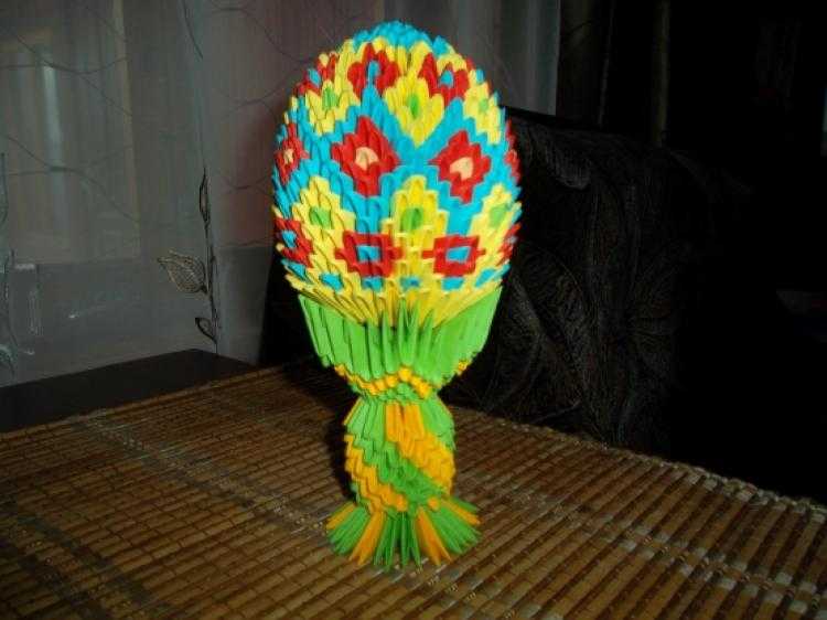 Модульное оригами «пасхальное яйцо»: пошаговая инструкция по сборке с фото