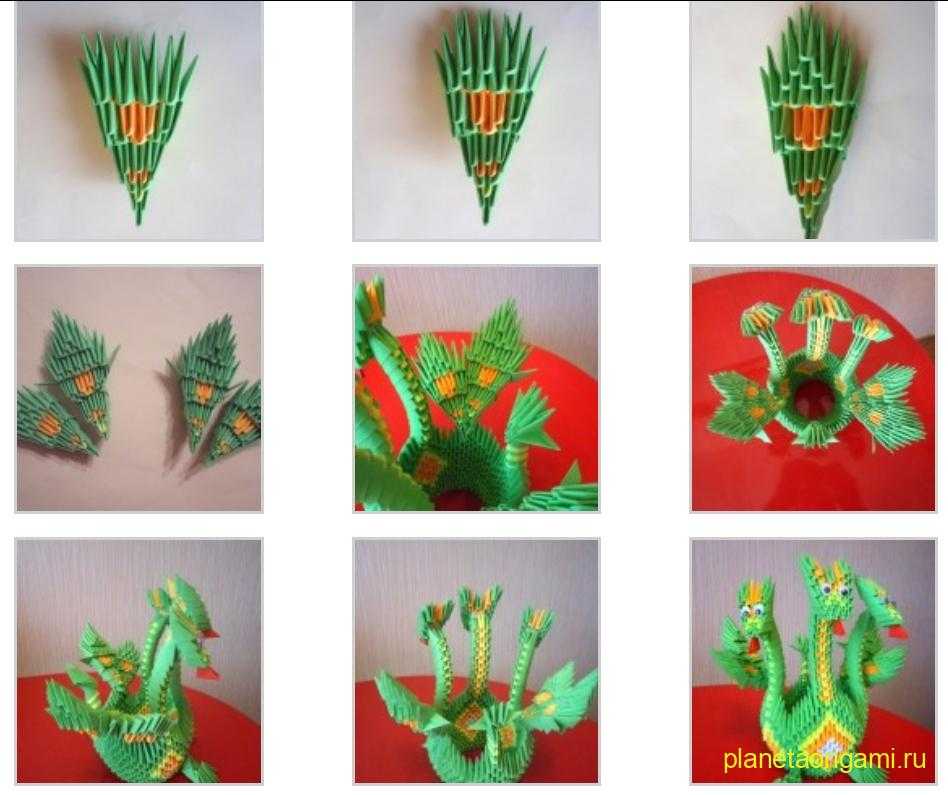 Складываем драконов оригами в разных техниках