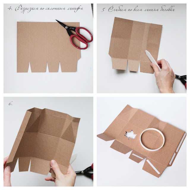 Коробка своими руками - расчет размеров, раскройка и сборка коробок