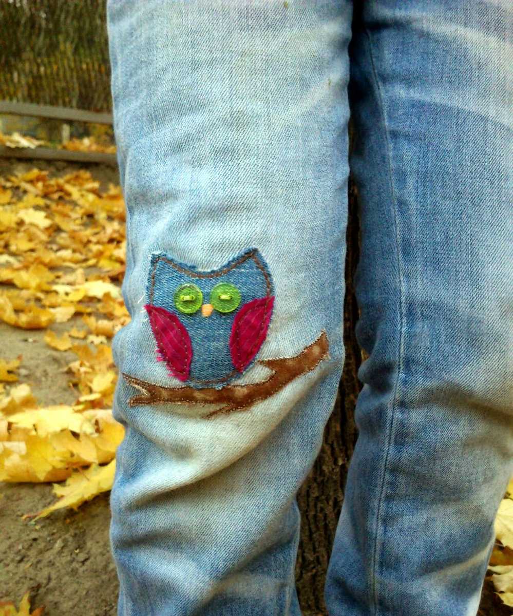 Заплатки на джинсы своими руками (69 фото): как поставить меджу ног, декоративные заплатки