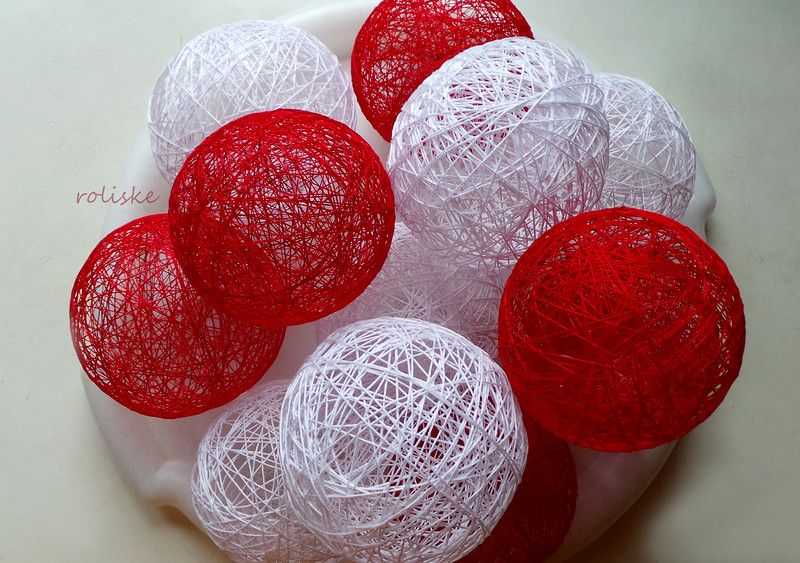 Новогодние шары своими руками из ниток и клея: инструкция, советы